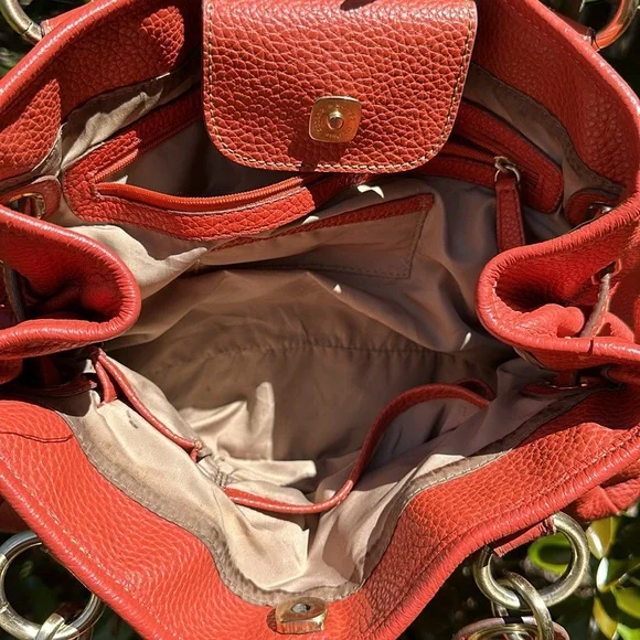 Wilson’s leather burnt orange handbag - Picture 4 of 9